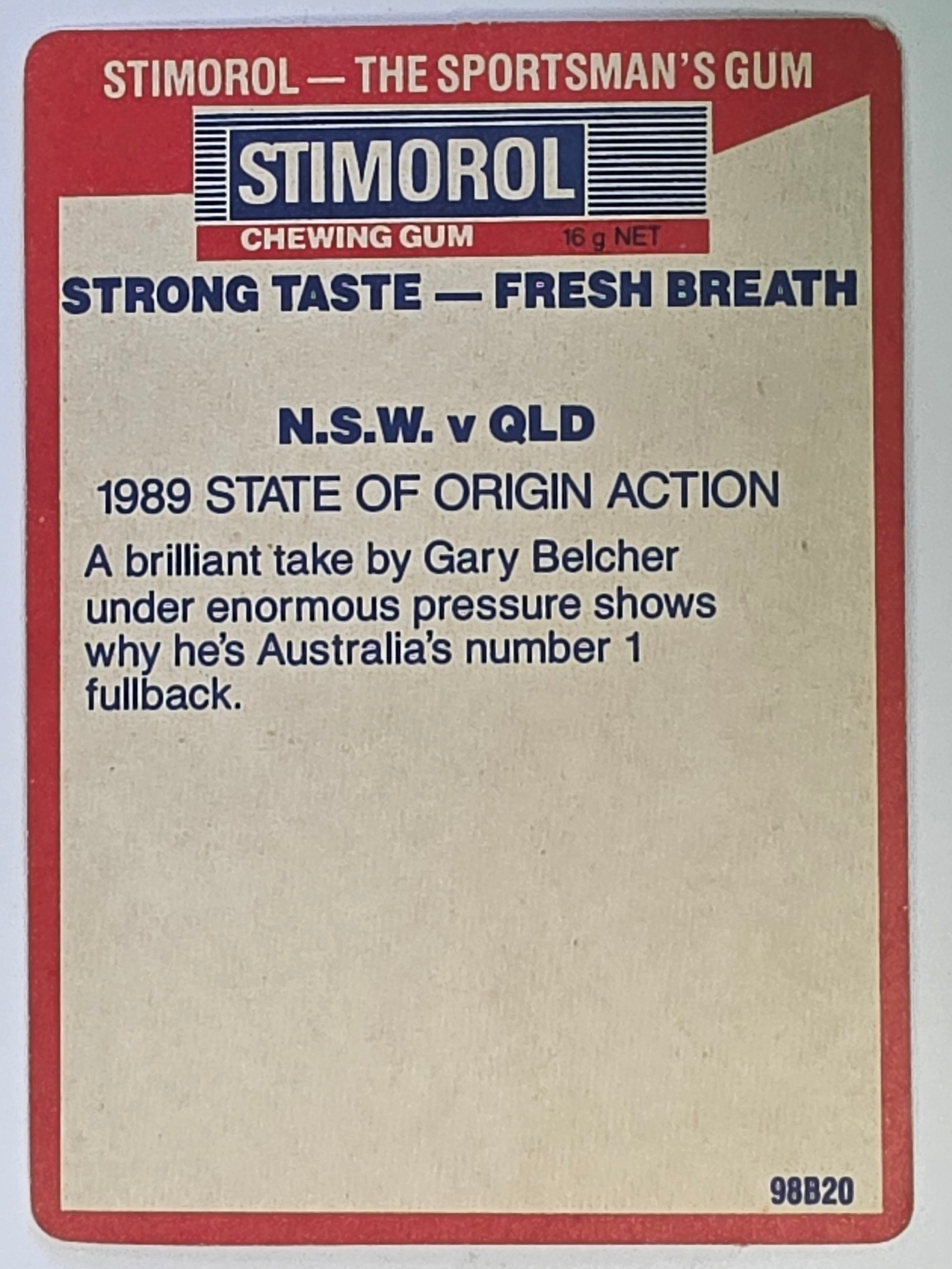 NRL 1990 Stimorol | Base Card #150 | 1989 State of Origin