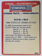 NRL 1990 Stimorol | Base Card #153 | 1989 State of Origin