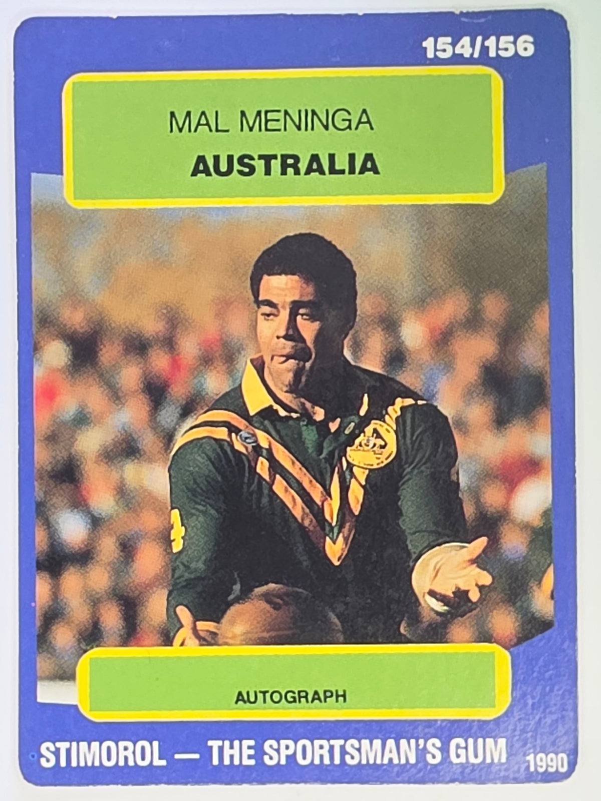 NRL 1990 Stimorol | Base Card #154 | Mal Meninga