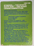 NRL 1990 Stimorol | Base Card #156 | Competition Card