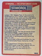 NRL 1990 Stimorol | Base Card #156 | Competition Card