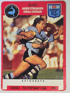 NRL 1991 Stimorol | Base Card #093 | Andrew Ettingshausen | Cronulla Sutherland Sharks