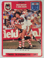 NRL 1991 Stimorol | Base Card #119 | Brad Mackay | St George Dragons
