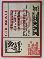 NRL 1991 Stimorol | Base Card #140 | Geoff Bagnall | Gold Coast Seagulls