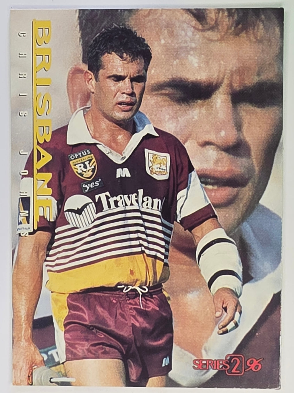 NRL 1996 Dynamic Series 2 Base Card #012 Chris Johns Brisbane Broncos
