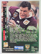 NRL 1996 Dynamic Series 2 Base Card #013 Glenn Lazarus Brisbane Broncos