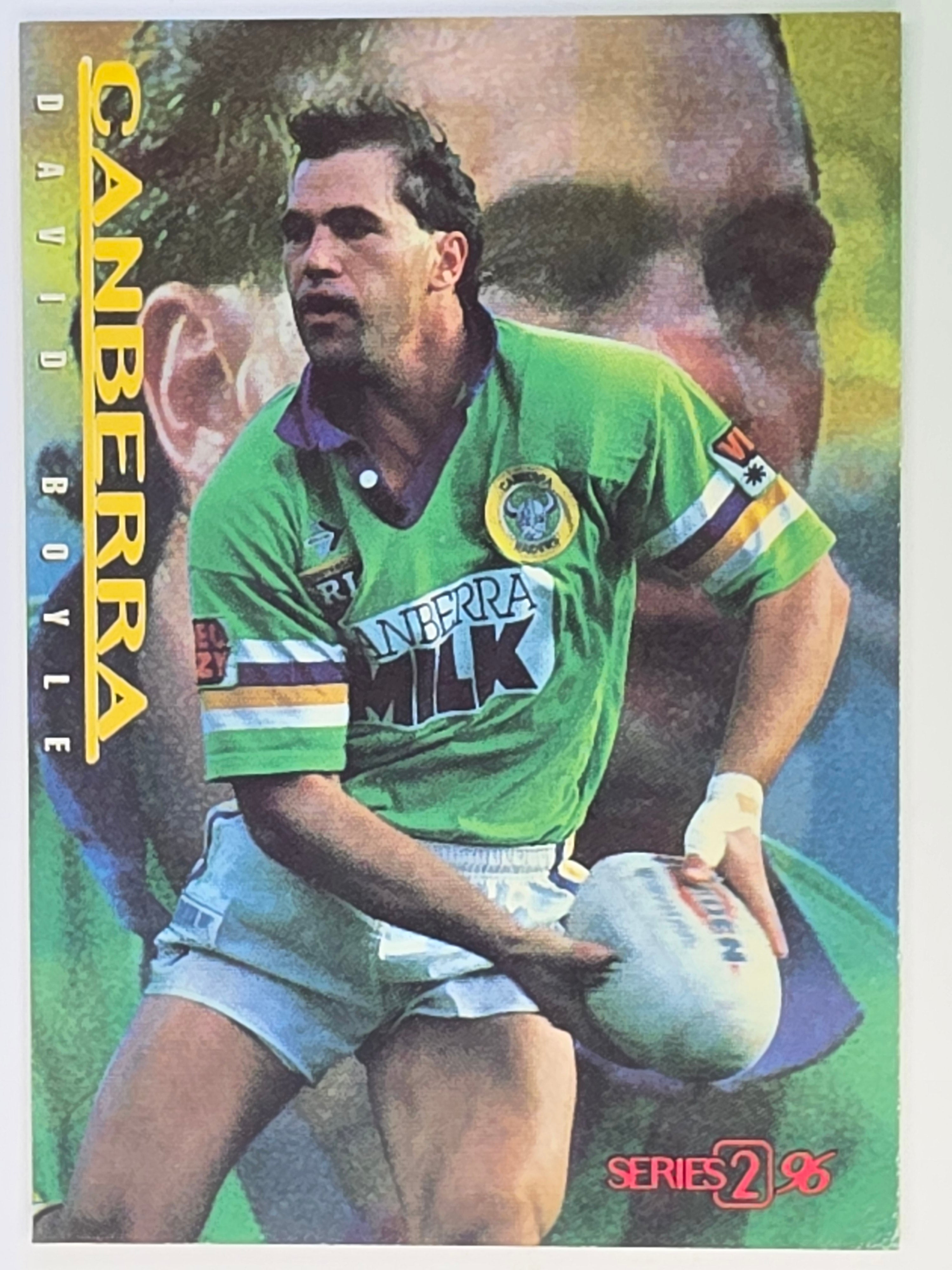 NRL 1996 Dynamic Series 2 Base Card #019 David Boyle Canberra Raiders
