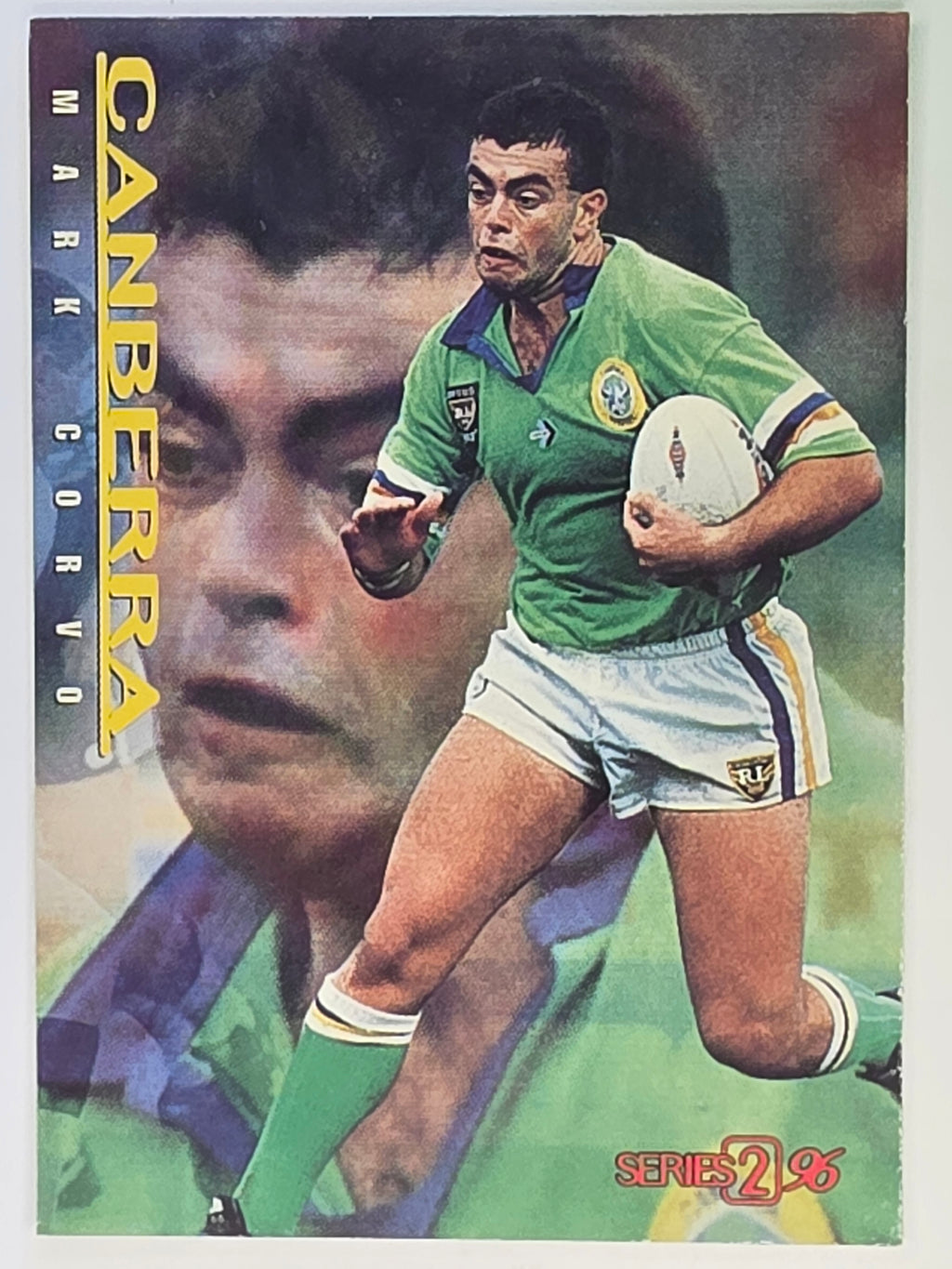 NRL 1996 Dynamic Series 2 Base Card #020 Mark Corvo Canberra Raiders