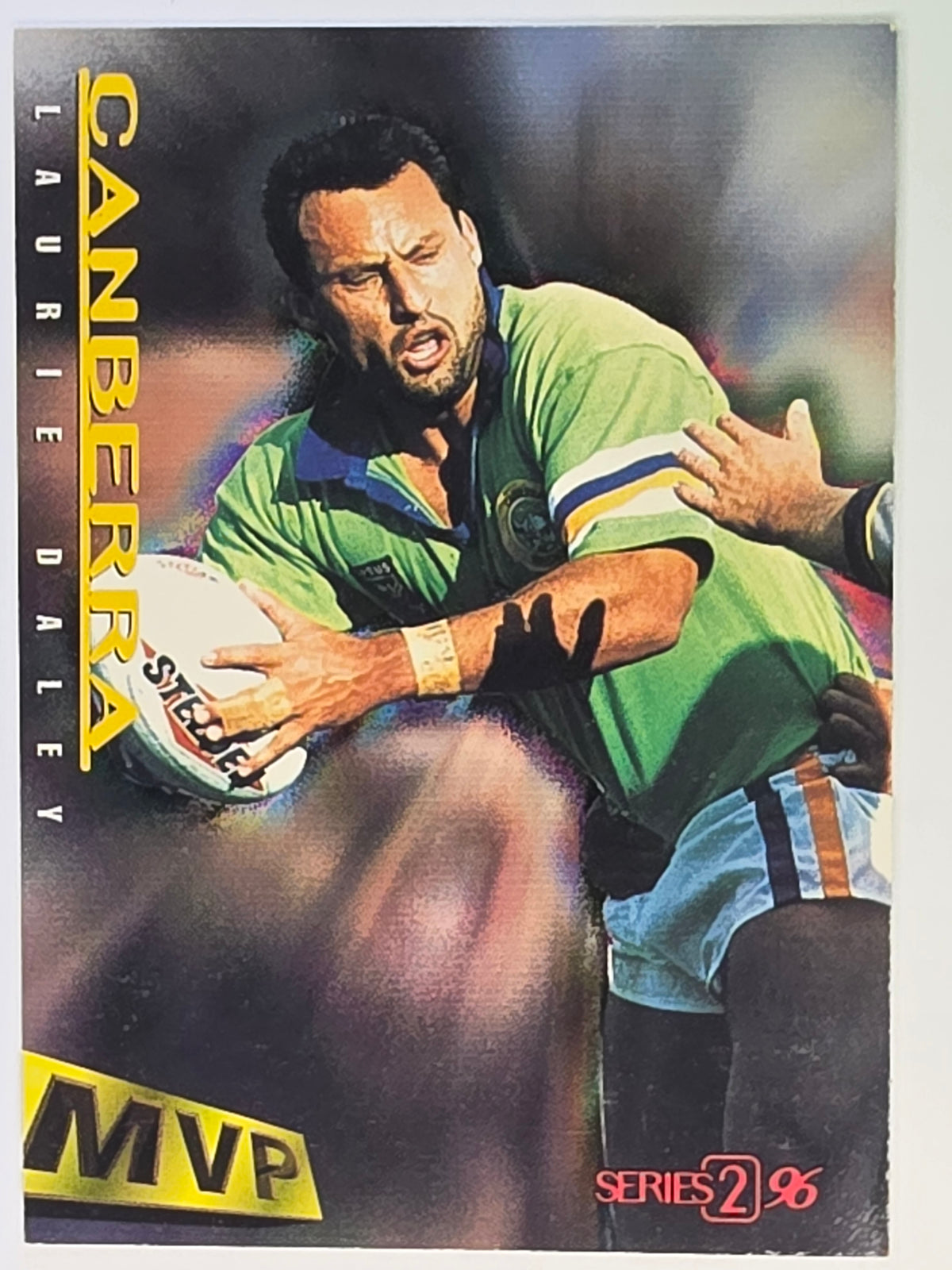 NRL 1996 Dynamic Series 2 Base Card #027 Laurie Daley Canberra Raiders