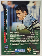 NRL 1996 Dynamic Series 2 Base Card #038 Paul Donaghy Cronulla Sutherland Sharks