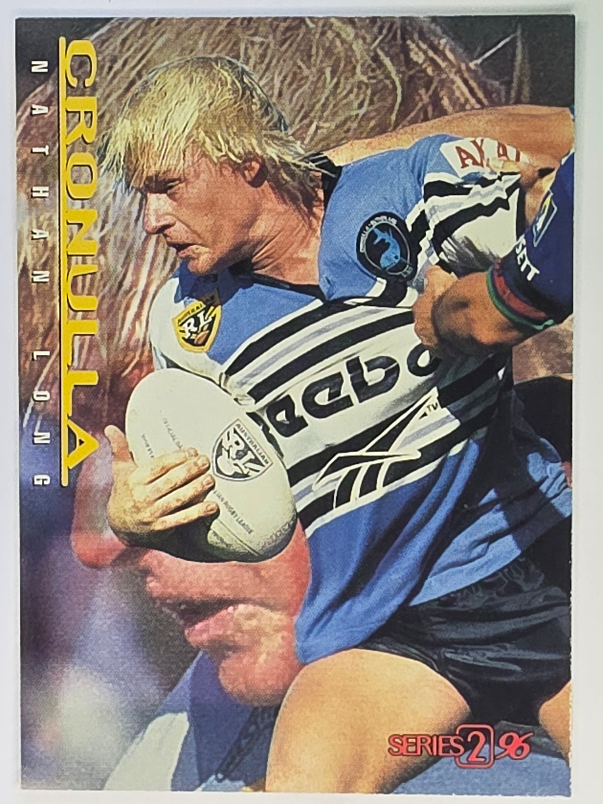 NRL 1996 Dynamic Series 2 Base Card #040 Nathan Long Cronulla Sutherland Sharks