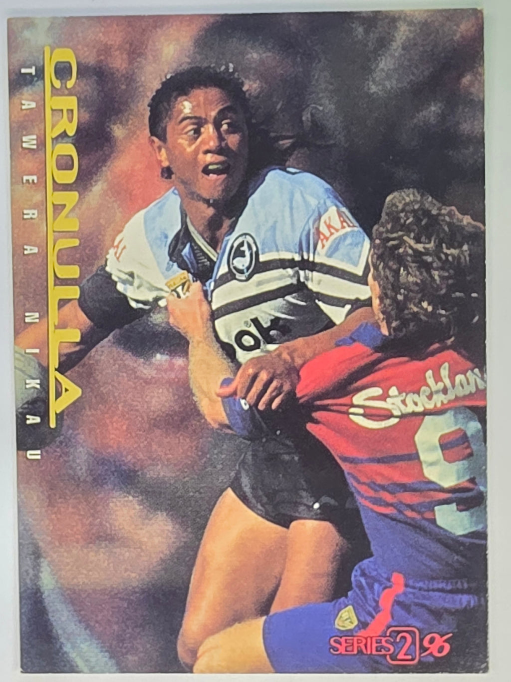 NRL 1996 Dynamic Series 2 Base Card #041 Tawera Nikau Cronulla Sutherland Sharks