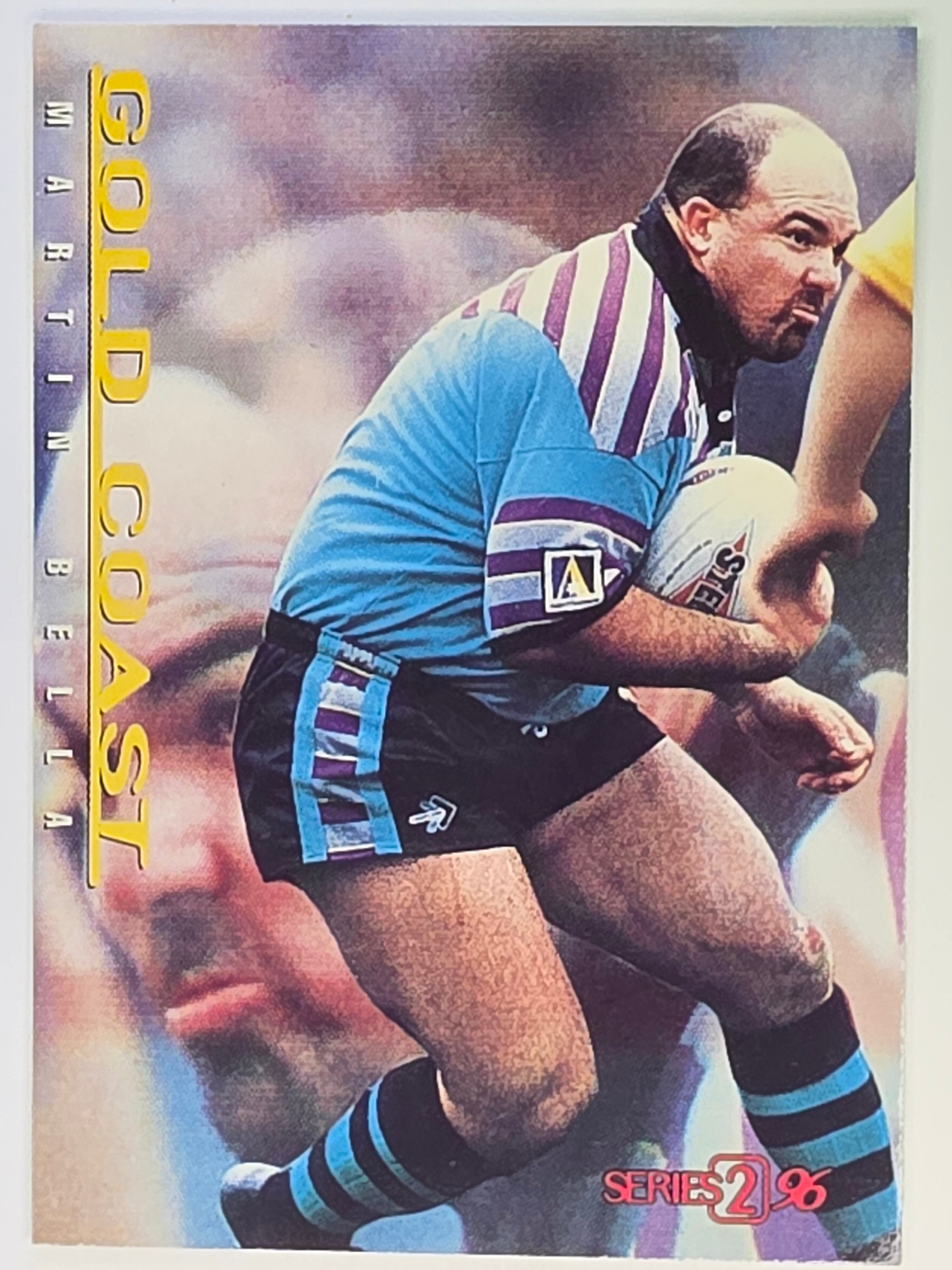 NRL 1996 Dynamic Series 2 Base Card #046 Martin Bella Gold Coast Chargers