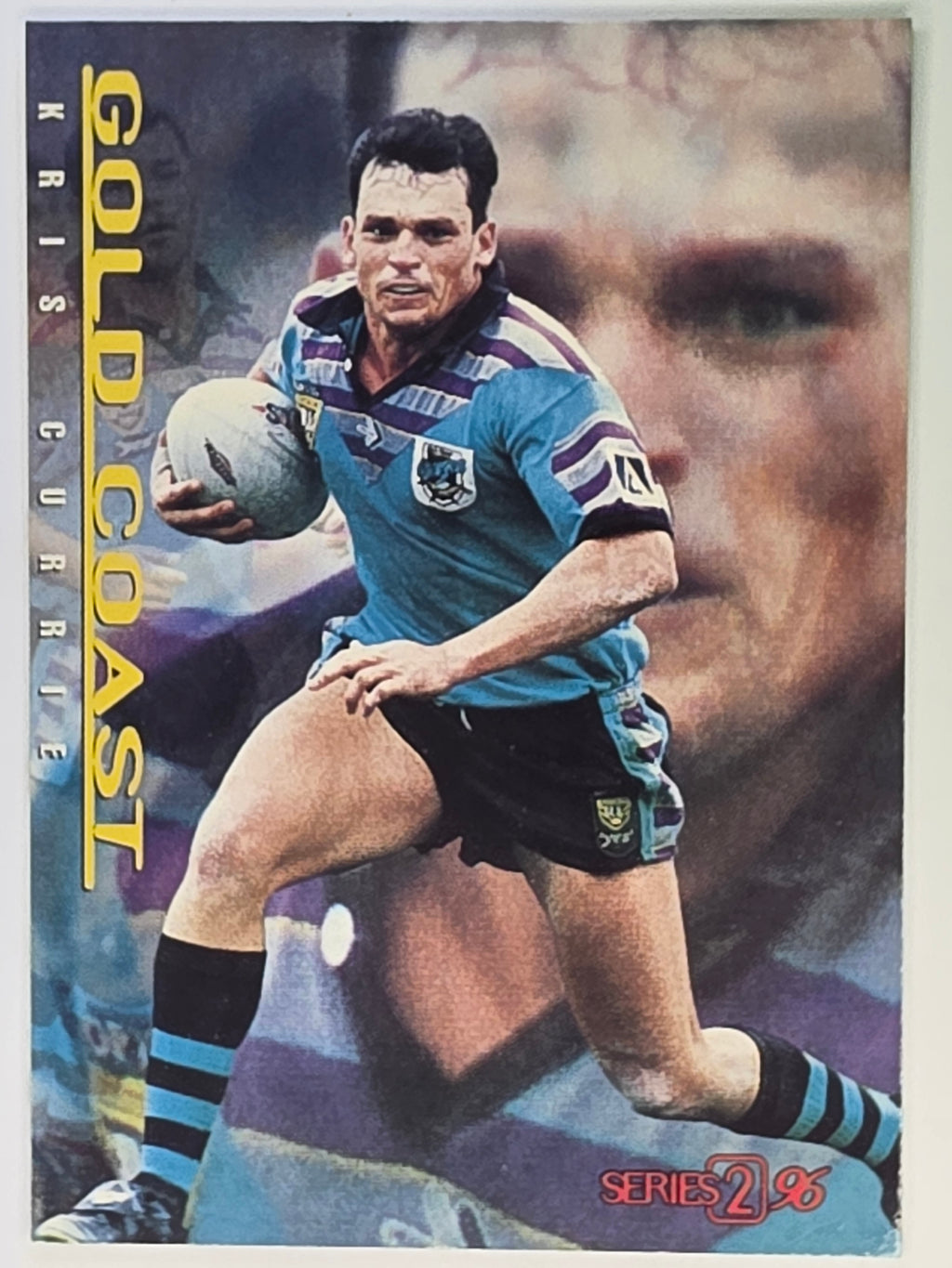 NRL 1996 Dynamic Series 2 Base Card #047 Kris Curren Gold Coast Chargers