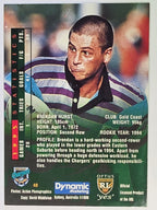 NRL 1996 Dynamic Series 2 Base Card #048 Brendan Hurst Gold Coast Chargers