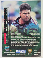 NRL 1996 Dynamic Series 2 Base Card #050 Brett Plowman Gold Coast Chargers
