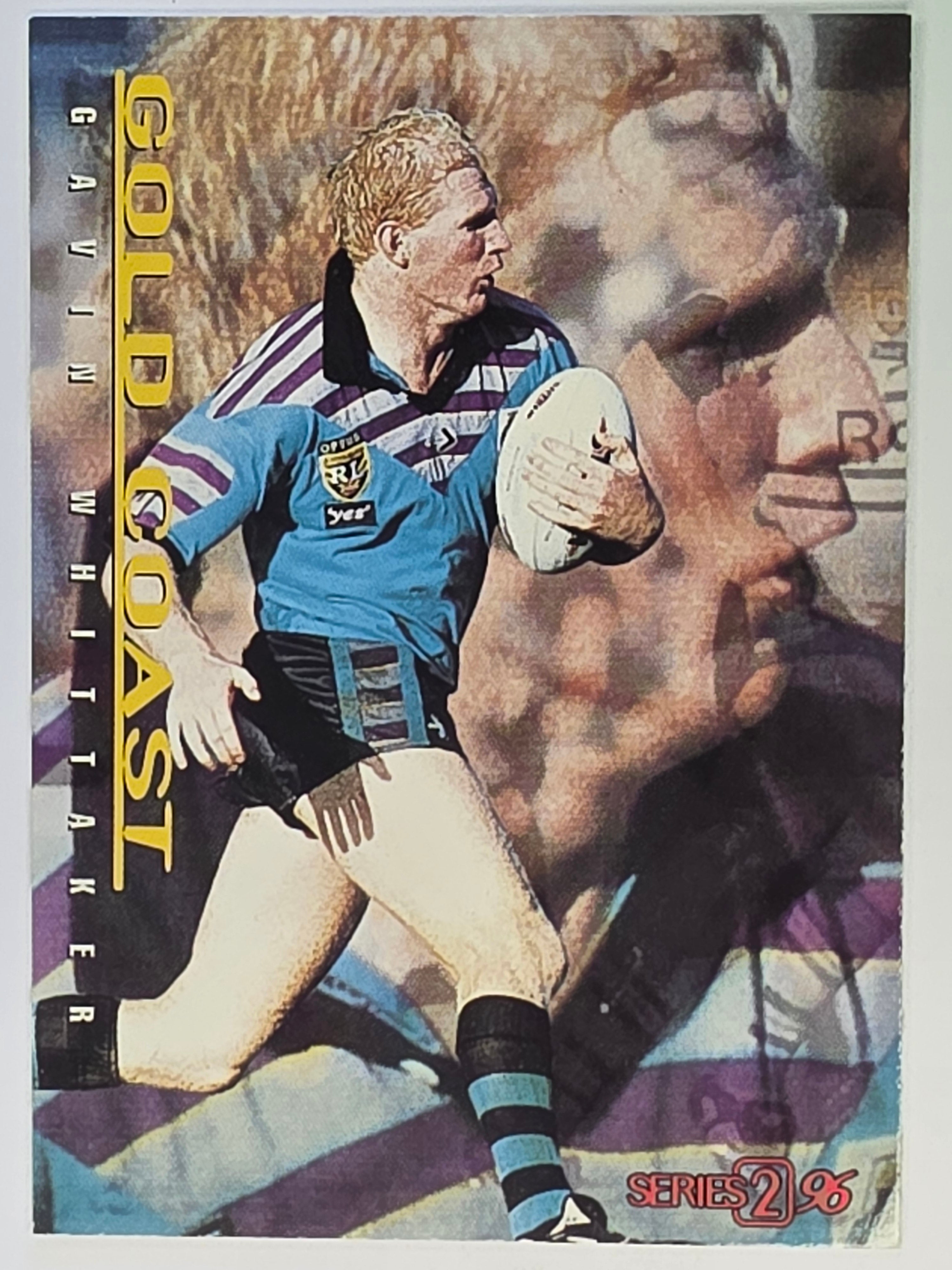 NRL 1996 Dynamic Series 2 Base Card #052 Gavin Whittaker Gold Coast Chargers