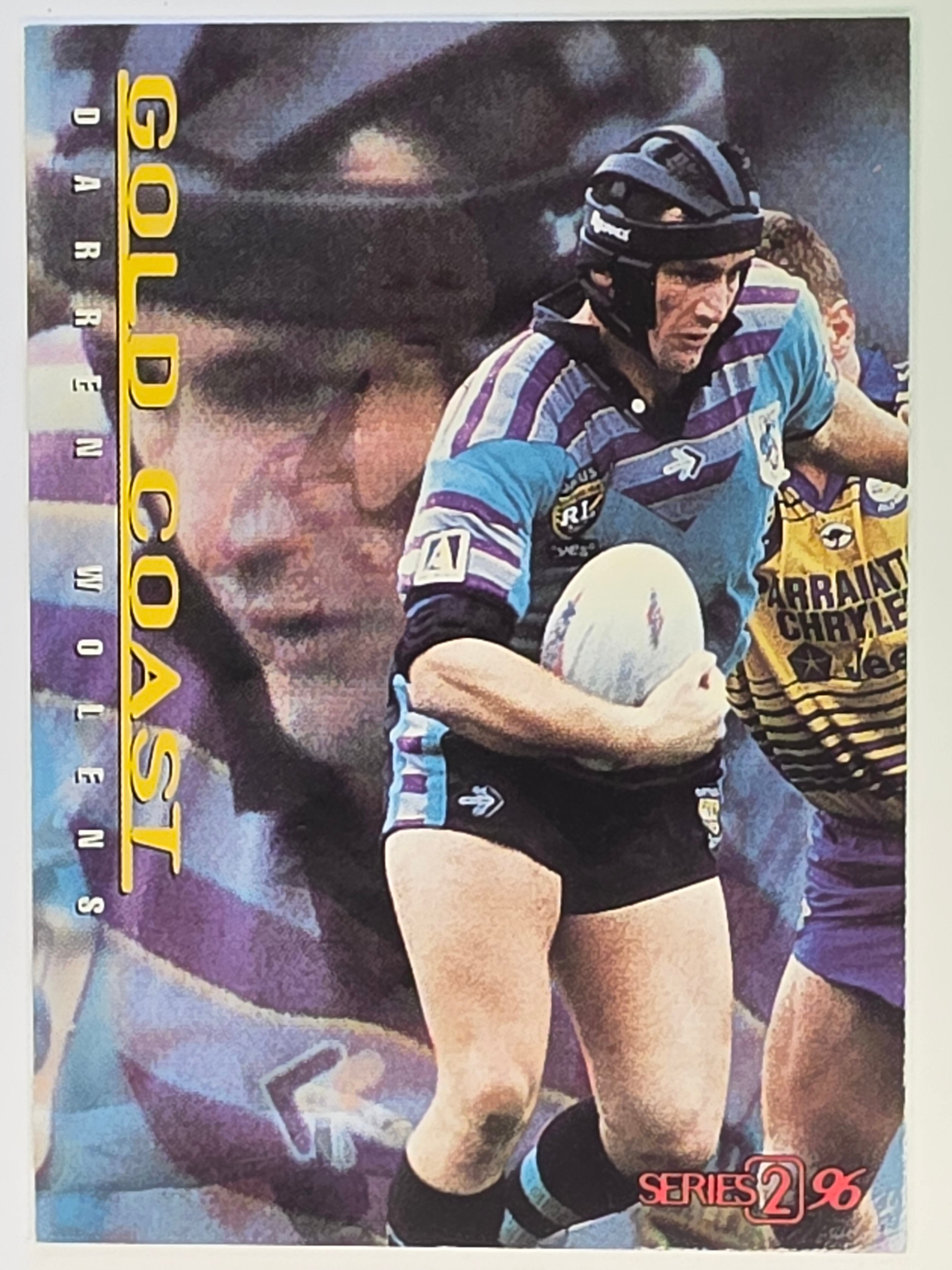NRL 1996 Dynamic Series 2 Base Card #053 Darren Wolens Gold Coast Chargers