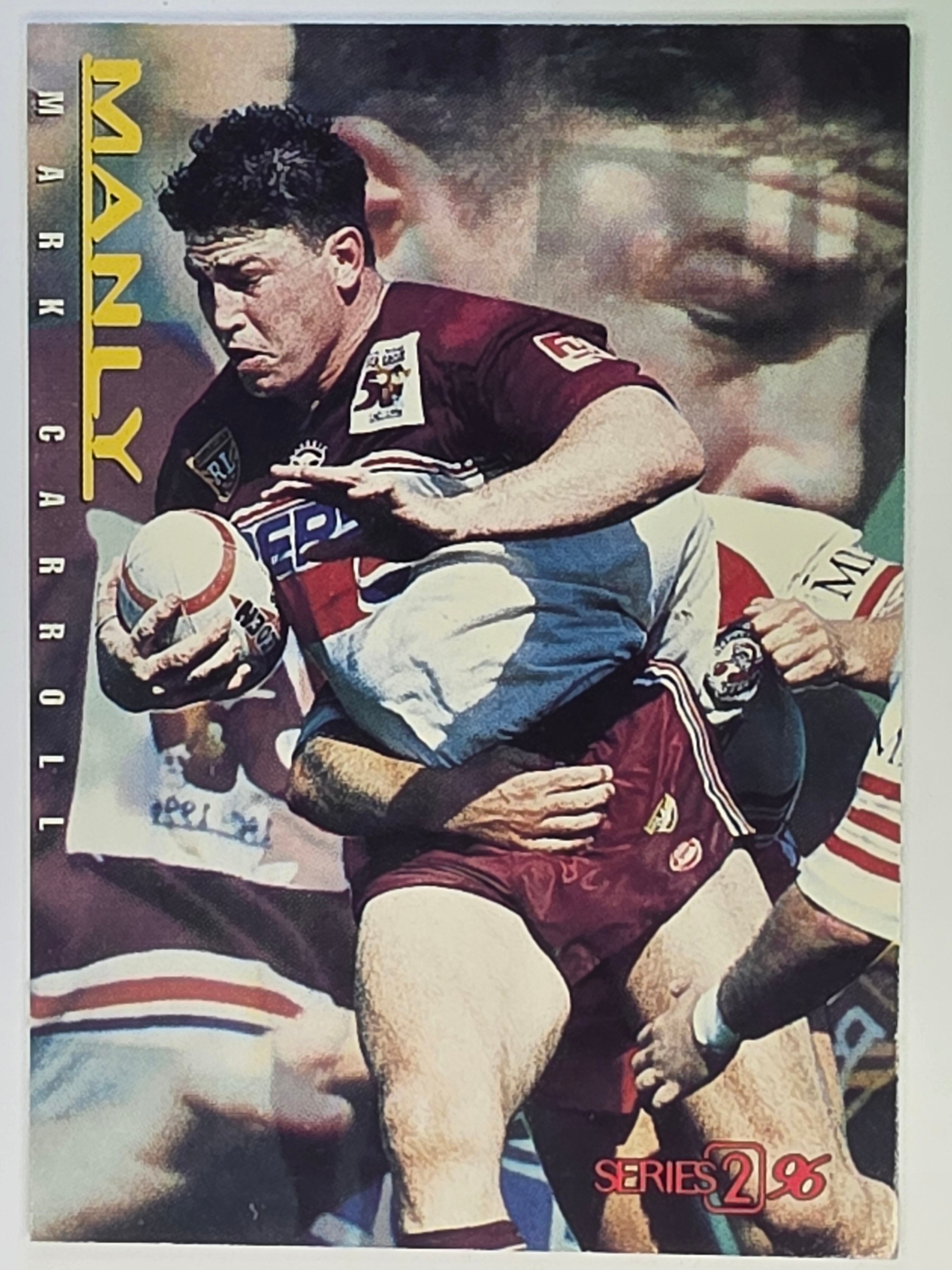 NRL 1996 Dynamic Series 2 Base Card #064 Mark Carroll Manly Warringah Sea Eagles