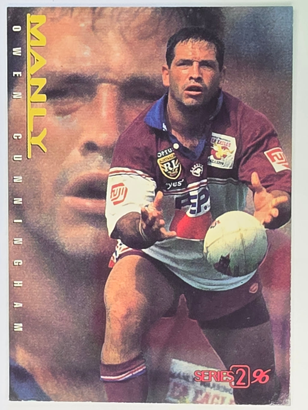 NRL 1996 Dynamic Series 2 Base Card #065 Owen Cunningham Manly Warringah Sea Eagles