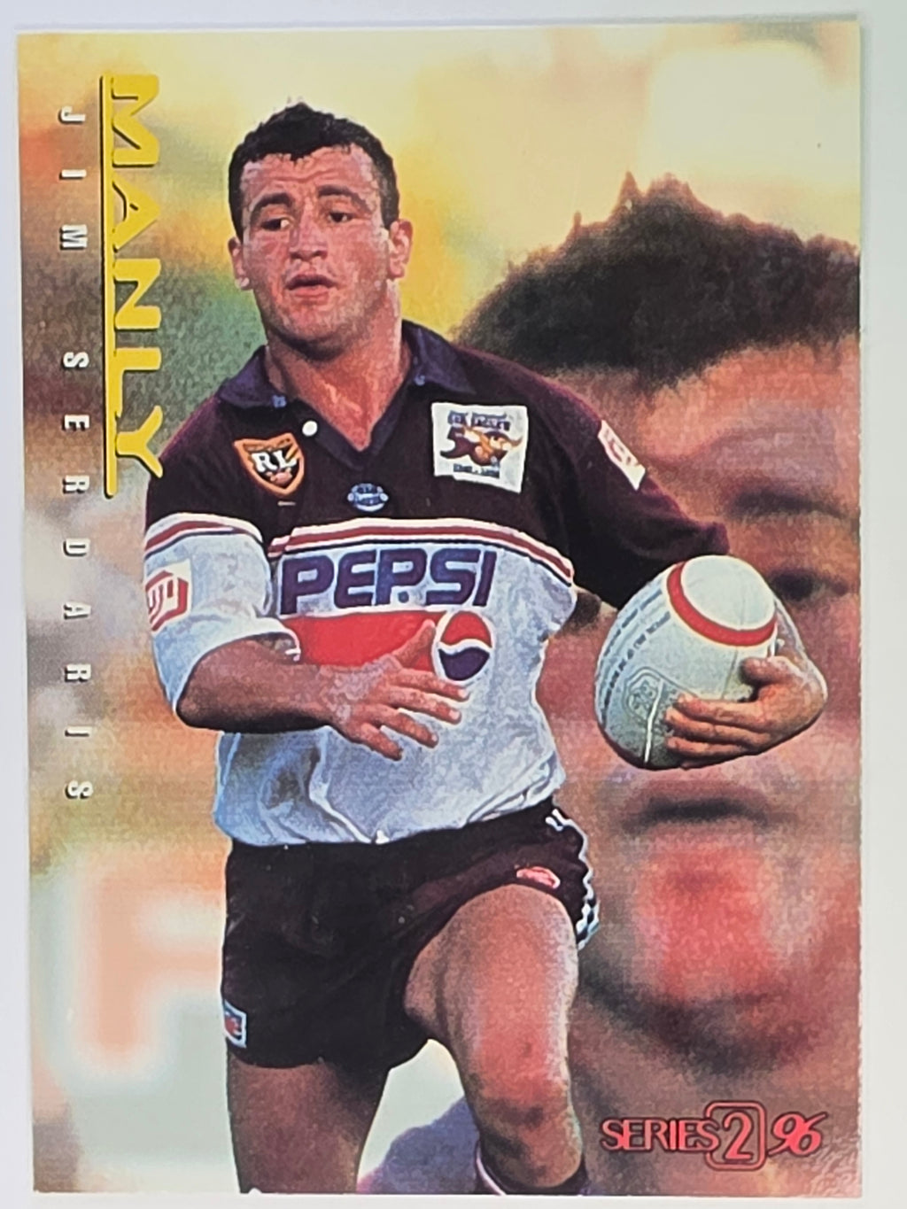 NRL 1996 Dynamic Series 2 Base Card #071 Jim Sedaris Manly Warringah Sea Eagles