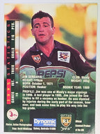 NRL 1996 Dynamic Series 2 Base Card #071 Jim Sedaris Manly Warringah Sea Eagles