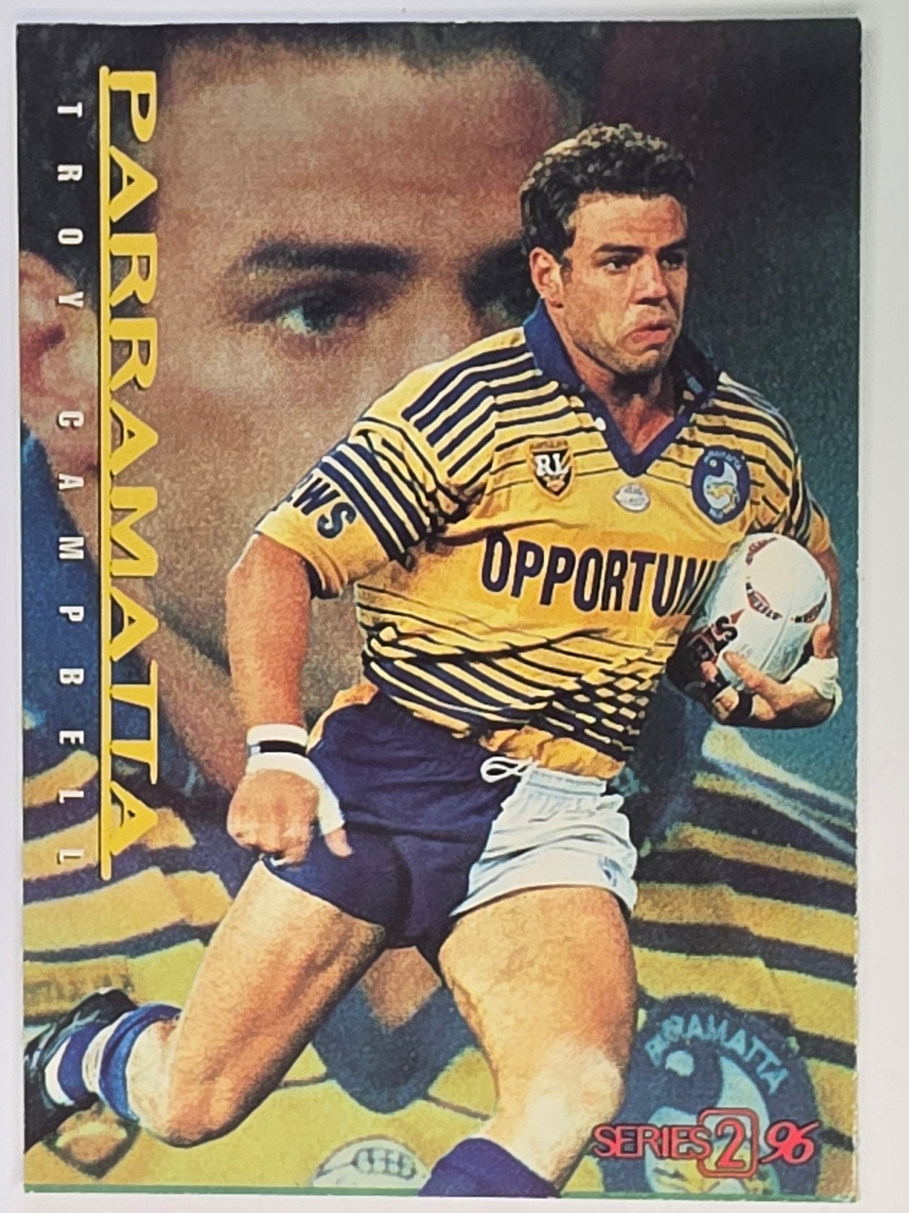 NRL 1996 Dynamic Series 2 Base Card #101 Troy Campbell Parramatta Eels