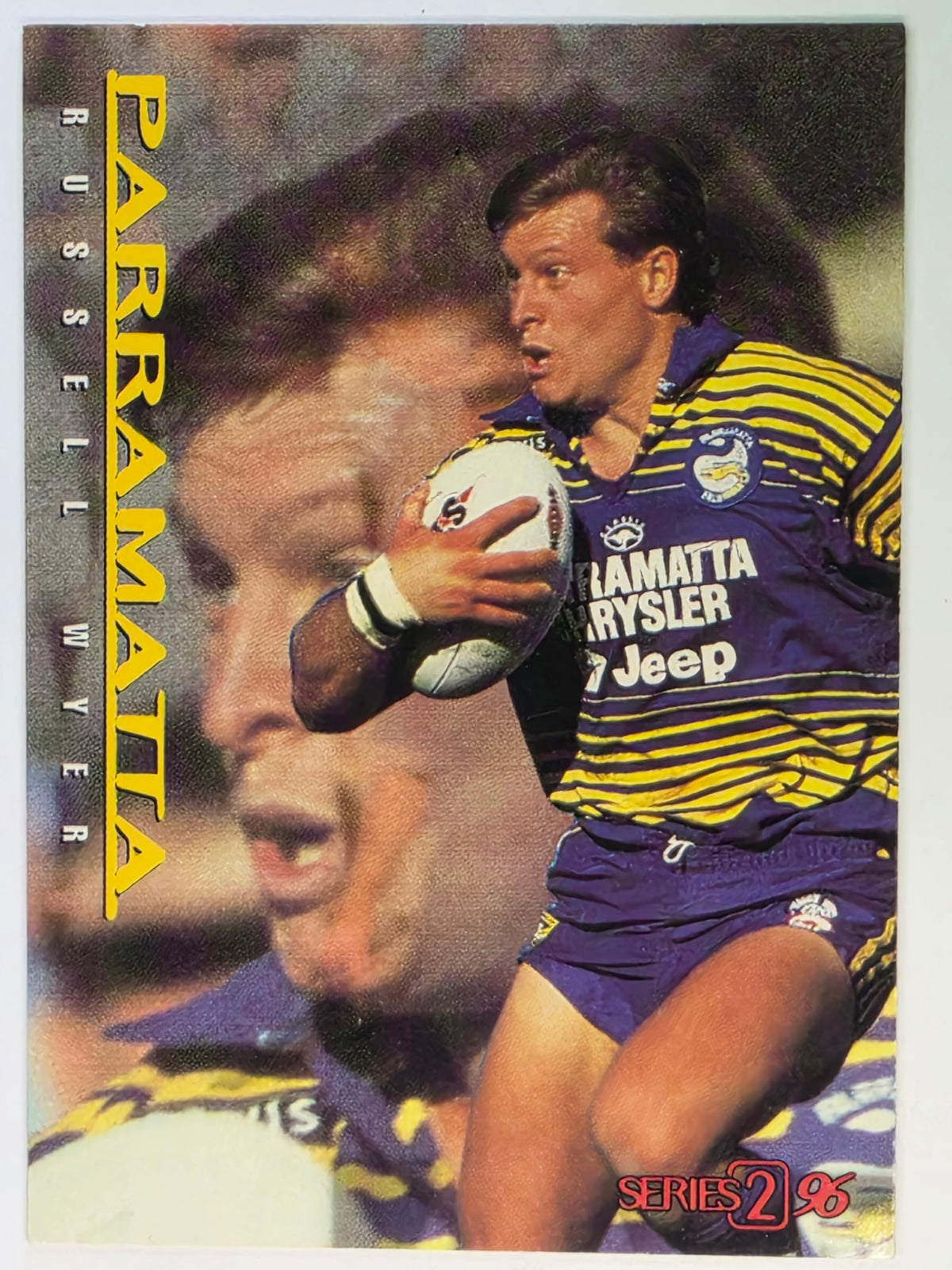 NRL 1996 Dynamic Series 2 Base Card #107 Russell Wyer Parramatta Eels