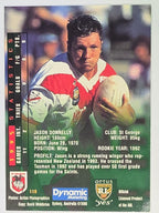 NRL 1996 Dynamic Series 2 Base Card #119 Jason Donnelly St George Dragons