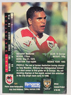 NRL 1996 Dynamic Series 2 Base Card #121 Anthony Mundine St George Dragons