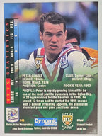NRL 1996 Dynamic Series 2 Base Card #145 Peter Clarke Sydney City Roosters