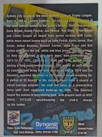 NRL 1996 Dynamic Series 2 Base Card #153 Brad Fittler Sydney City Roosters
