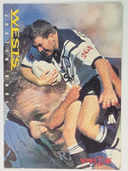 NRL 1996 Dynamic Series 2 Base Card #175 Justin Dooley Western Suburbs Magpies