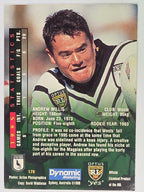 NRL 1996 Dynamic Series 2 Base Card #179 Andrew Willis Western Suburbs Magpies