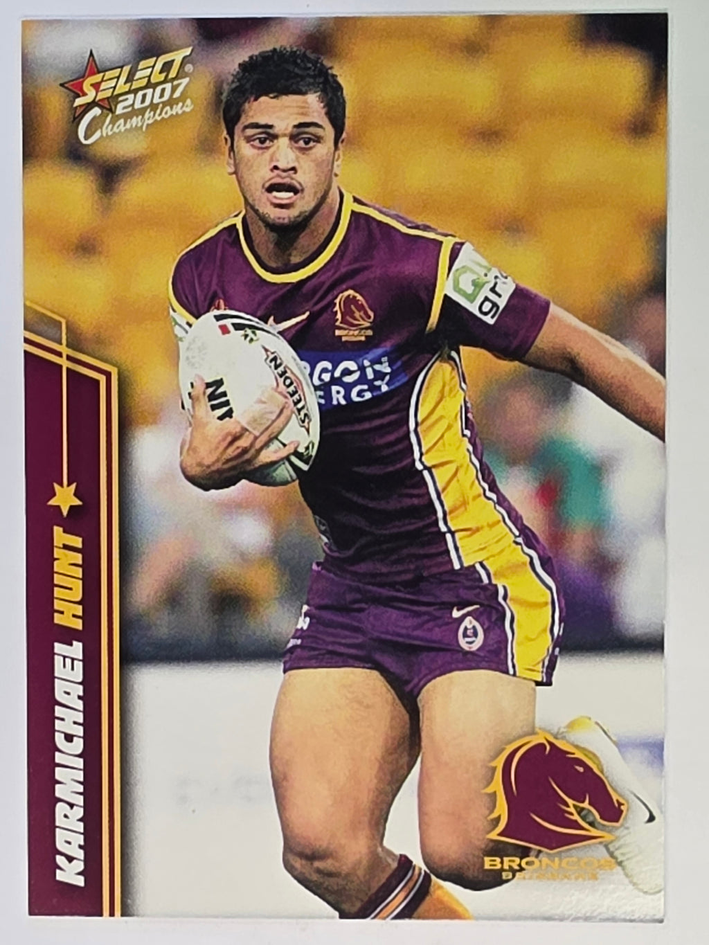 NRL 2007 Champions Base Card #4 Karmichael Hunt Brisbane Broncos