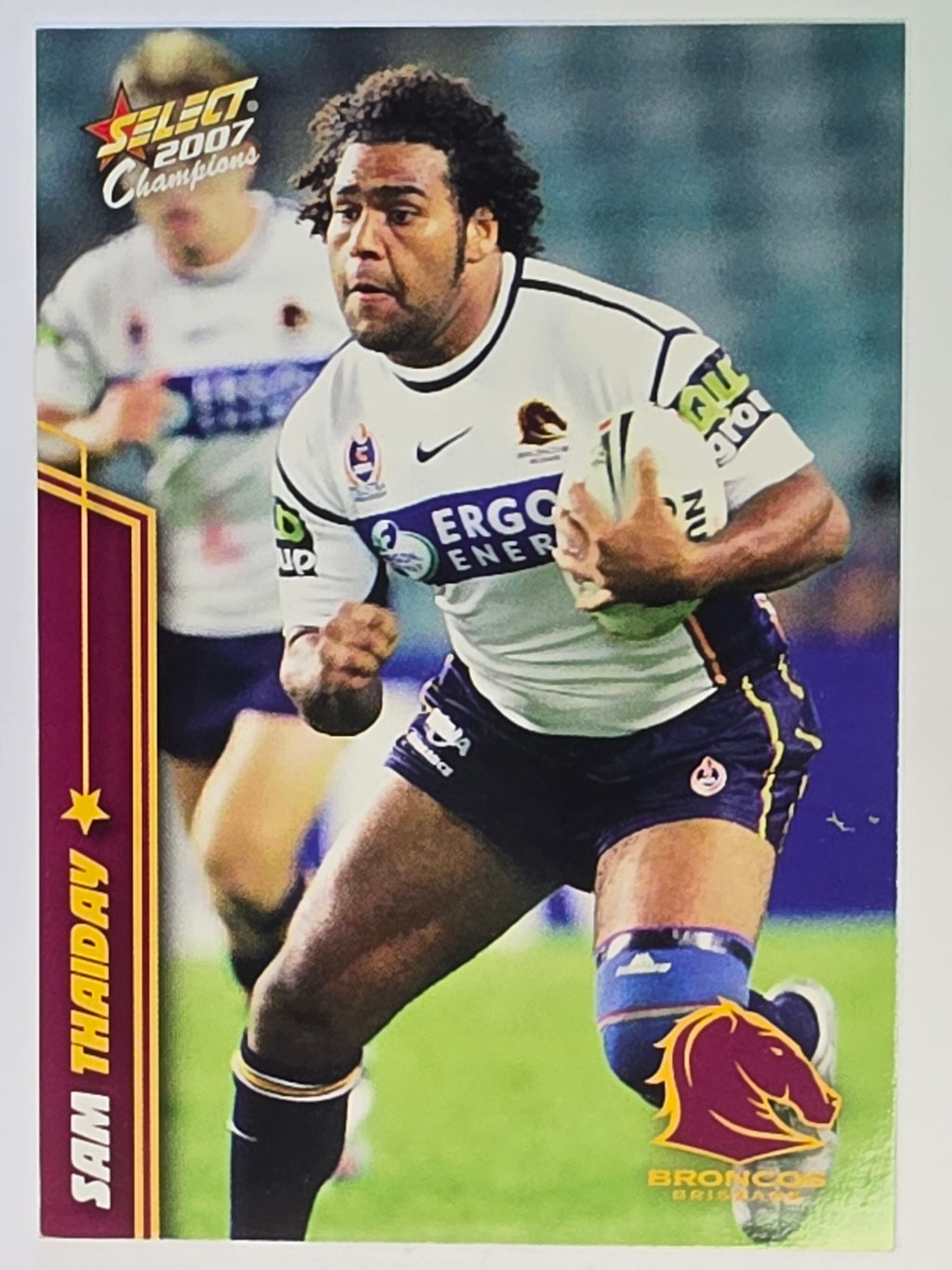 NRL 2007 Champions Base Card #10 Sam Thaiday Brisbane Broncos