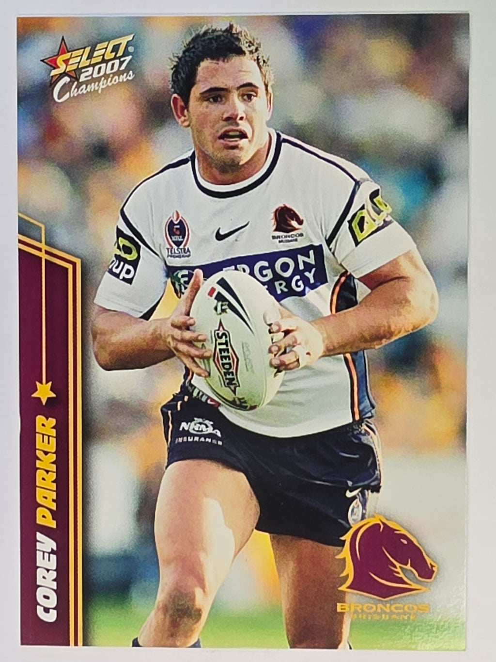 NRL 2007 Champions Base Card #13 Corey Parker Brisbane Broncos