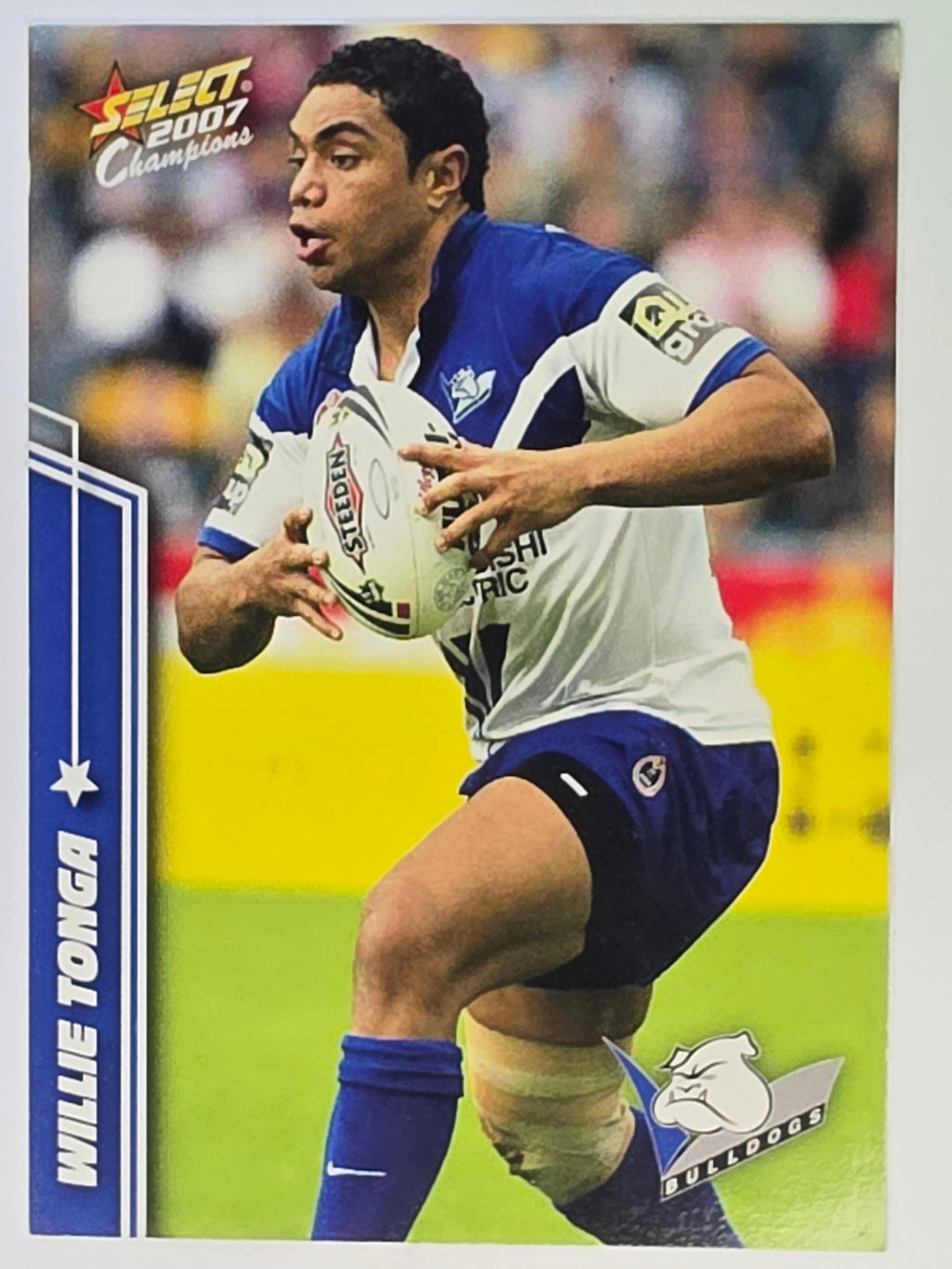 NRL 2007 Champions Base Card #18 Willie Tonga Canterbury Bankstown Bulldogs