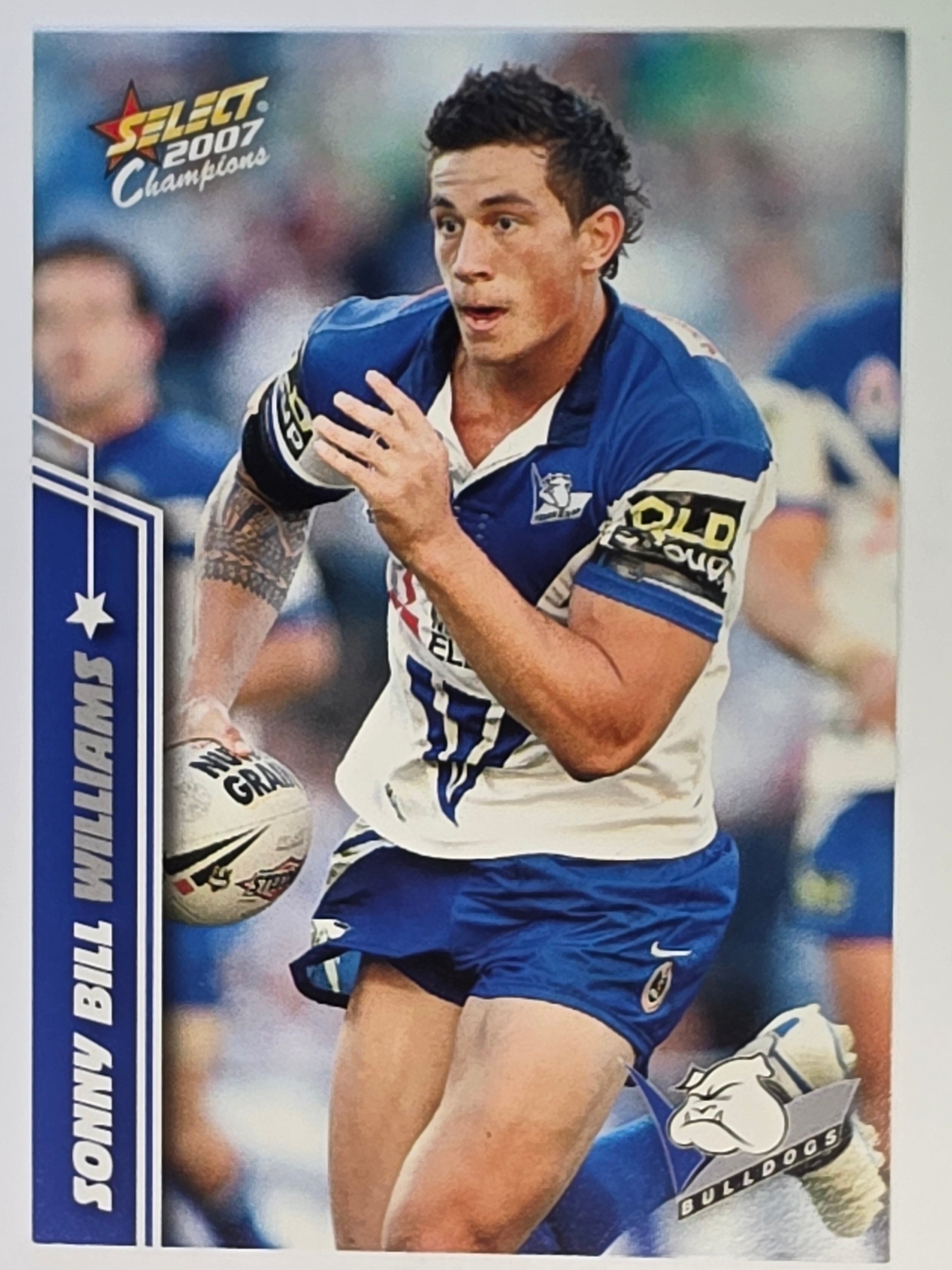 NRL 2007 Champions Base Card #19 Sonny Bill Williams Canterbury Bankstown Bulldogs