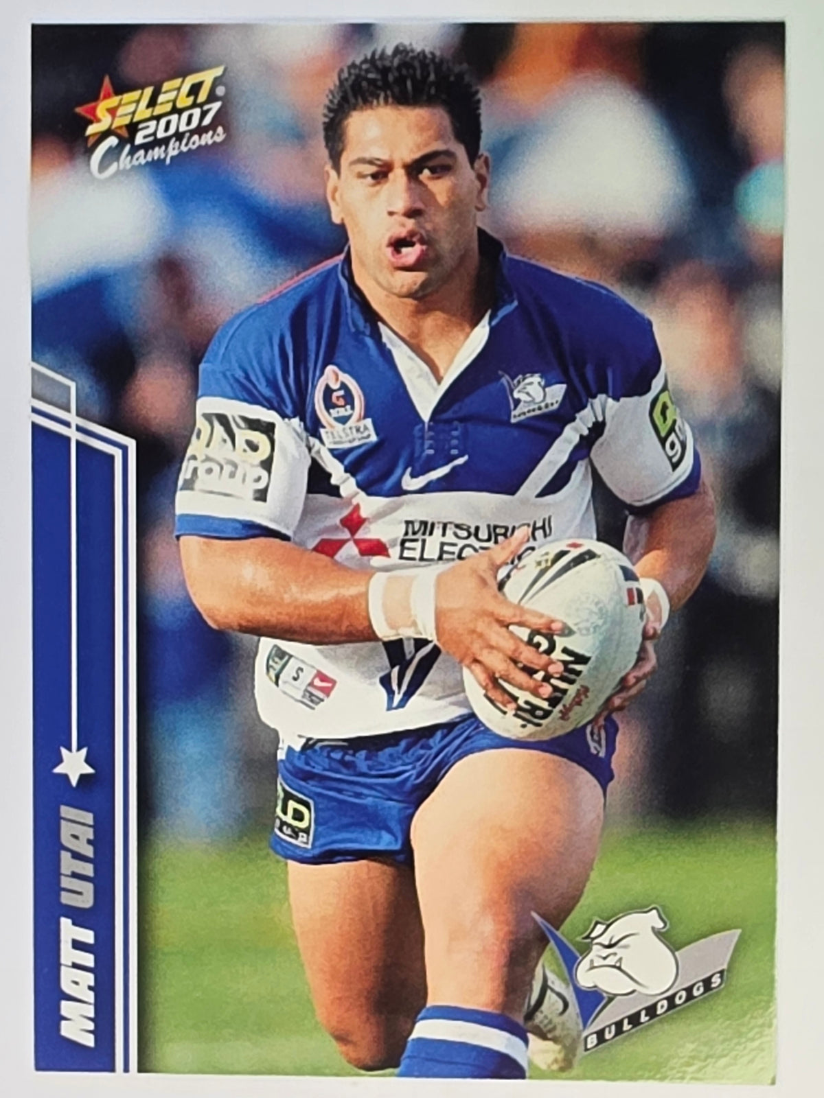 NRL 2007 Champions Base Card #20 Matt Utai Canterbury Bankstown Bulldogs
