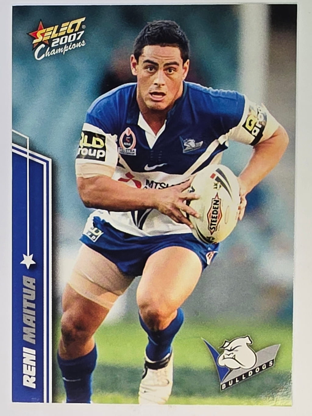 NRL 2007 Champions Base Card #26 Reni Maitua Canterbury Bankstown Bulldogs