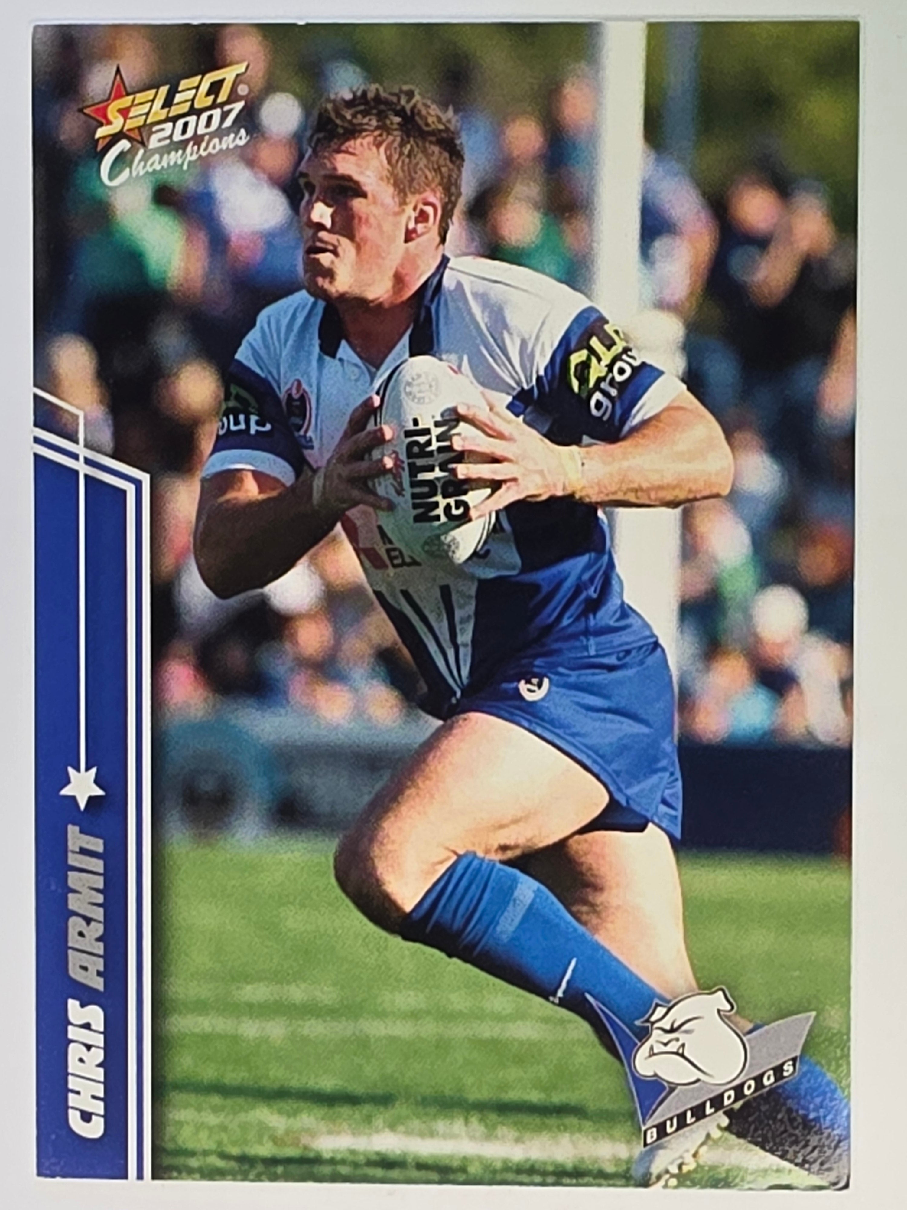 NRL 2007 Champions Base Card #27 Chris Armit Canterbury Bankstown Bulldogs