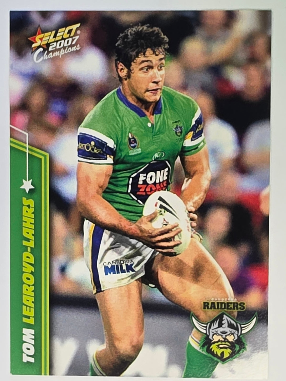 NRL 2007 Champions Base Card #38 Tom Learoyd-Lahrs Canberra Raiders