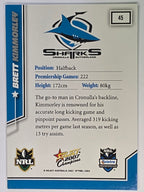 NRL 2007 Champions Base Card #45 Brett Kimmorley Cronulla Sutherland Sharks