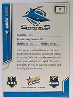 NRL 2007 Champions Base Card #50 Greg Bird Cronulla Sutherland Sharks