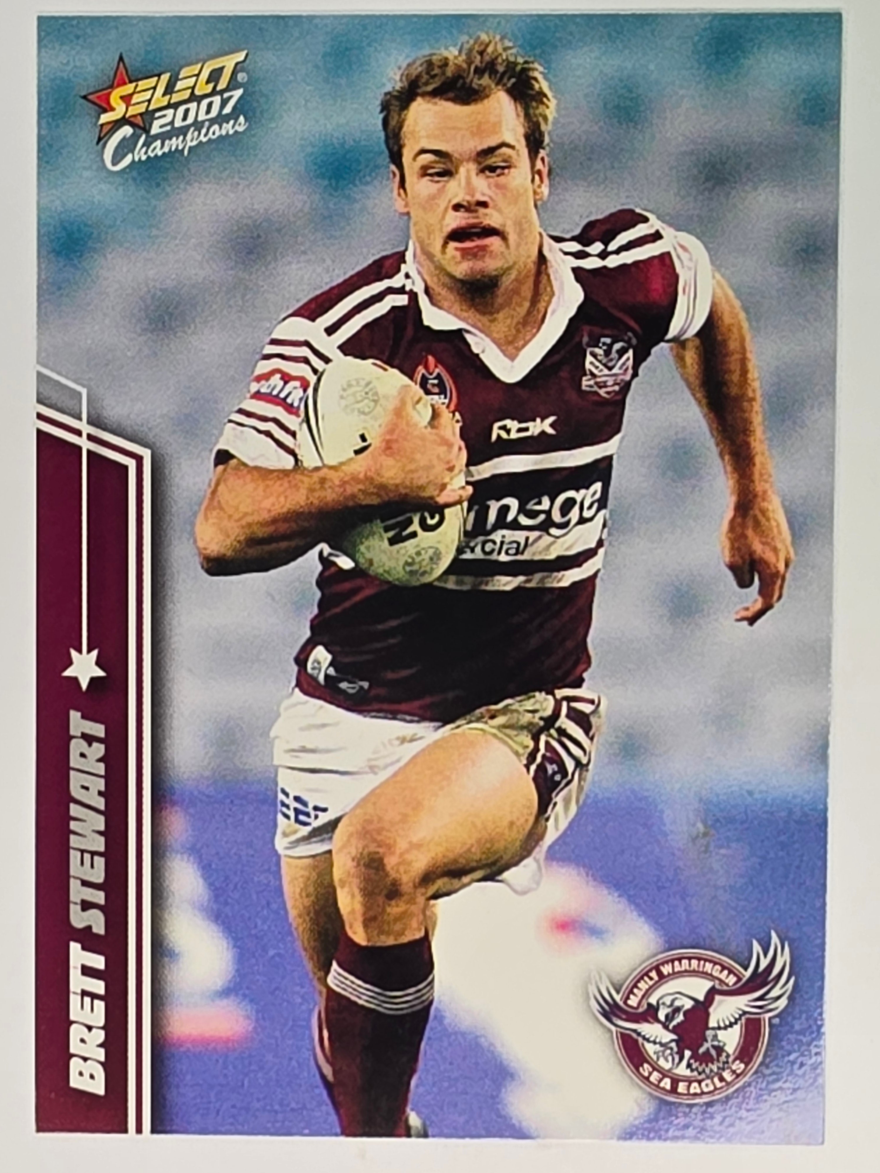 NRL 2007 Champions Base Card #64 Brett Stewart Manly Warringah Sea Eagles
