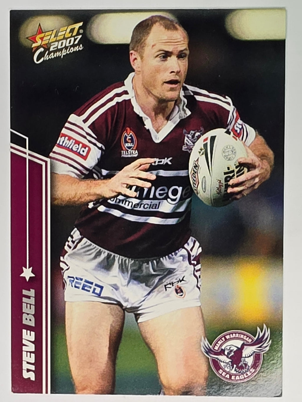 NRL 2007 Champions Base Card #65 Steve Bell Manly Warringah Sea Eagles