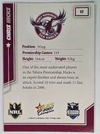 NRL 2007 Champions Base Card #68 Chris Hicks Manly Warringah Sea Eagles