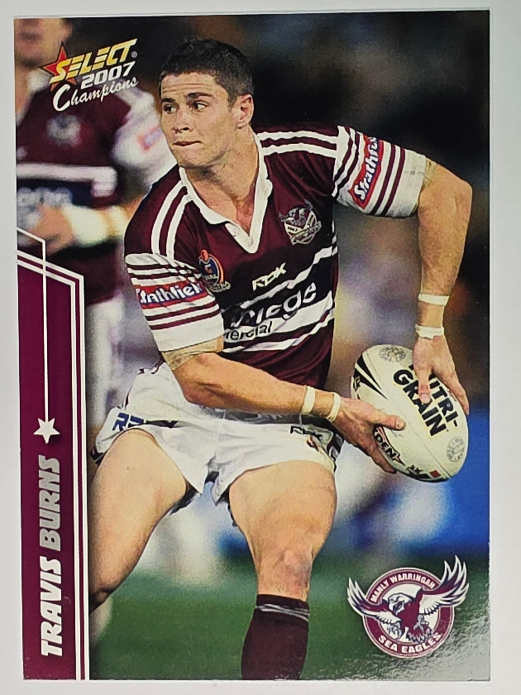 NRL 2007 Champions Base Card #69 Travis Burns Manly Warringah Sea Eagles