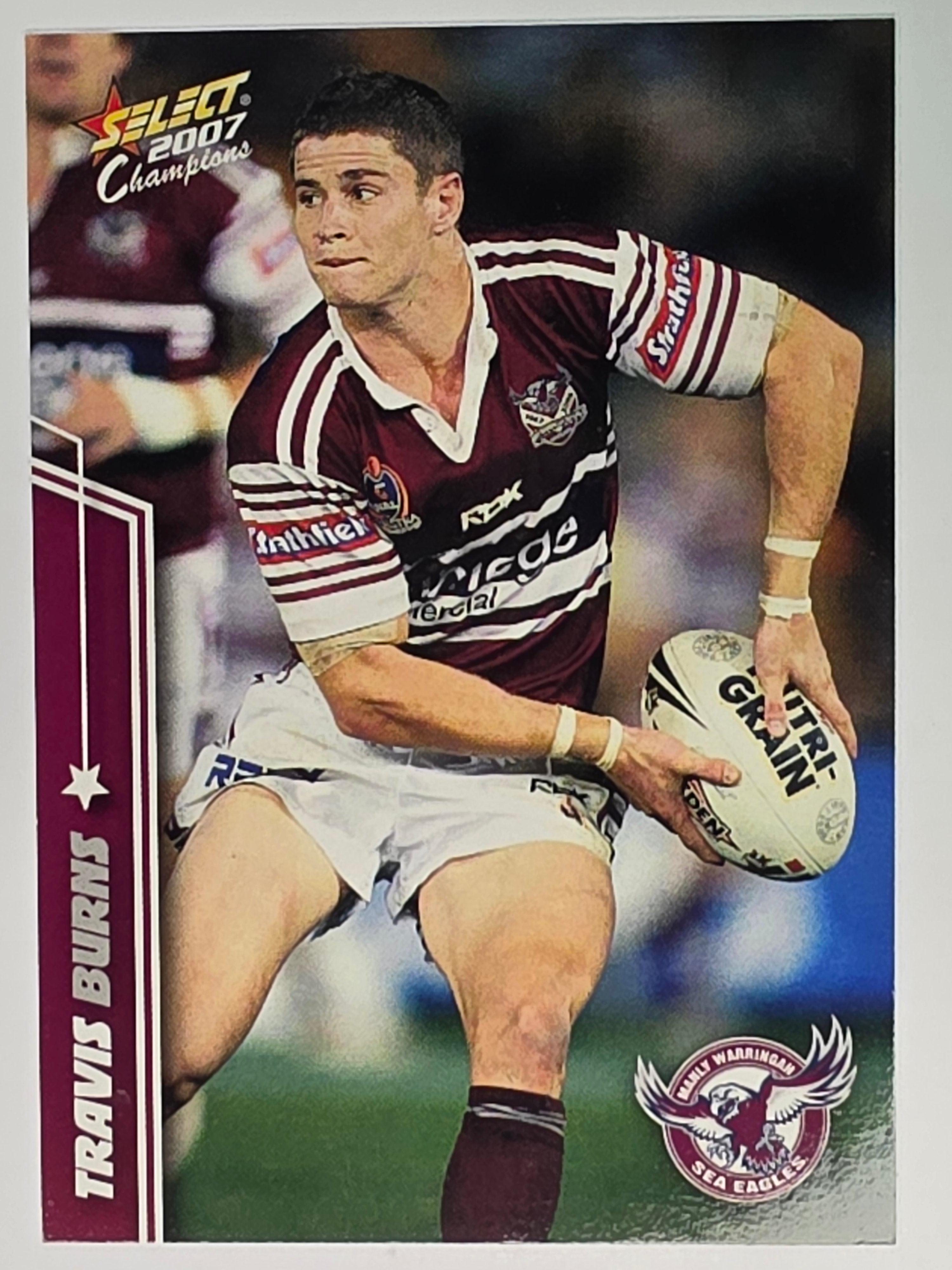NRL 2007 Champions Base Card #69 Travis Burns Manly Warringah Sea Eagles
